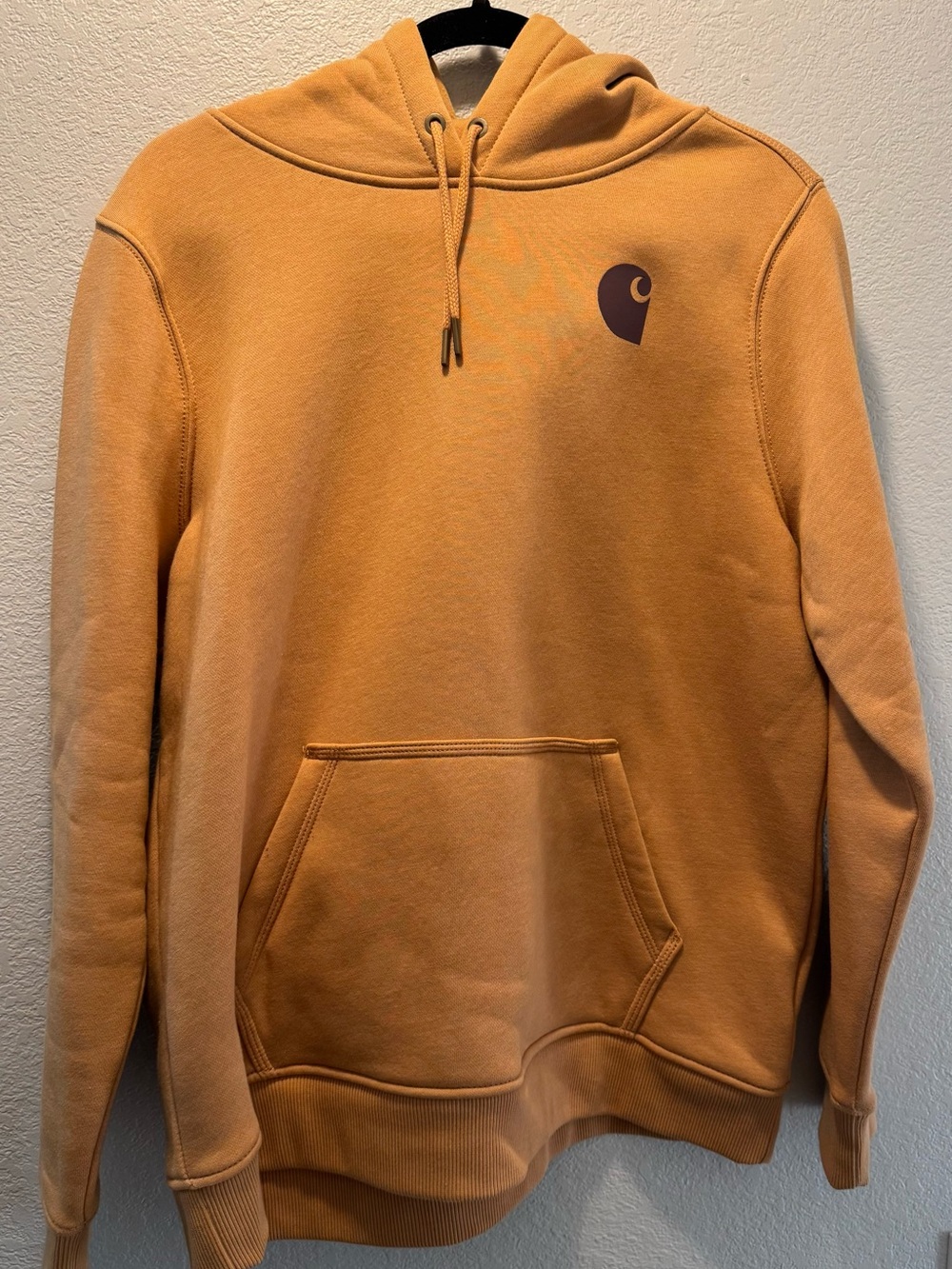 Carhartt WIP Womens Hooded Pullover Sweatshirt - Ochre